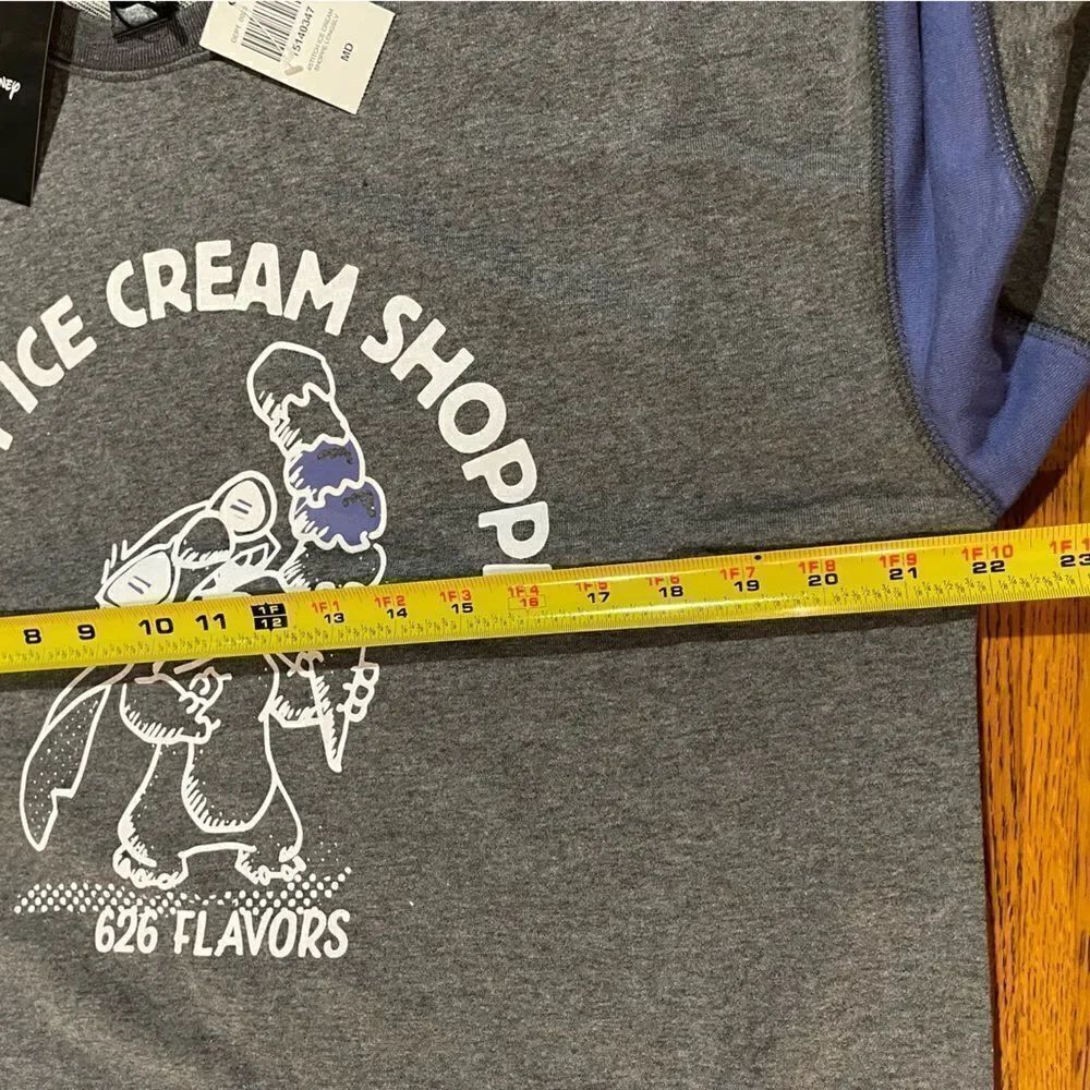Disney Stitch Ice Cream Shoppe Sweatshirt Mens Medium NWT - Picture 9 of 13